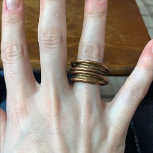 Funky Twisted Rope Grain Ring, Size 6